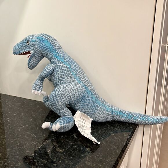 Jurassic Park World Blue T-Rex Velociraptor Dinosaur Plush Stuffed Animal - Picture 3 of 6
